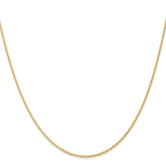 14K Yellow Gold 1.1mm Baby Rope Chain