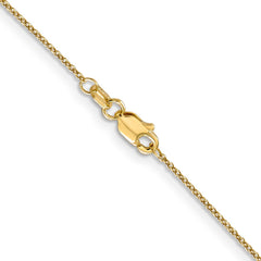 14K Yellow Gold 0.9mm Cable with Lobster Clasp Chain
