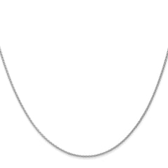 14K White Gold 1.2mm Parisian Wheat Chain