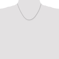 Cadena de trigo parisina de oro blanco de 14 quilates de 1,75 mm