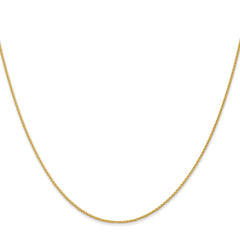14K Yellow Gold 1mm Parisian Wheat Chain