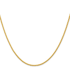 14K Yellow Gold 1.5mm Parisian Wheat Chain