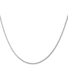 14K White Gold 1.5mm Diamond-cut Parisian Wheat Chain