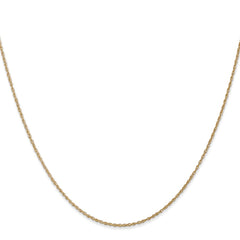 14K Yellow Gold 0.8mm Light-Baby Rope Chain