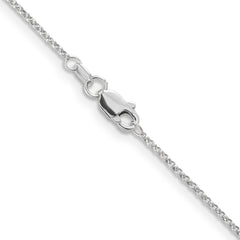 14K White Gold 1.15mm Rolo Pendant Chain