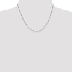 14K White Gold 1.55mm Rolo Pendant Chain