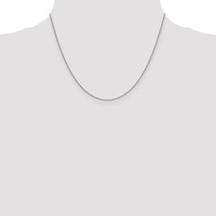 14K White Gold 1.4mm Forzantine Cable Chain