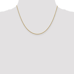 Cadena tipo cable forzantina de oro amarillo de 14 quilates de 1,4 mm