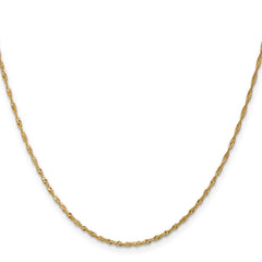 14K Yellow Gold 1.4mm Singapore Chain