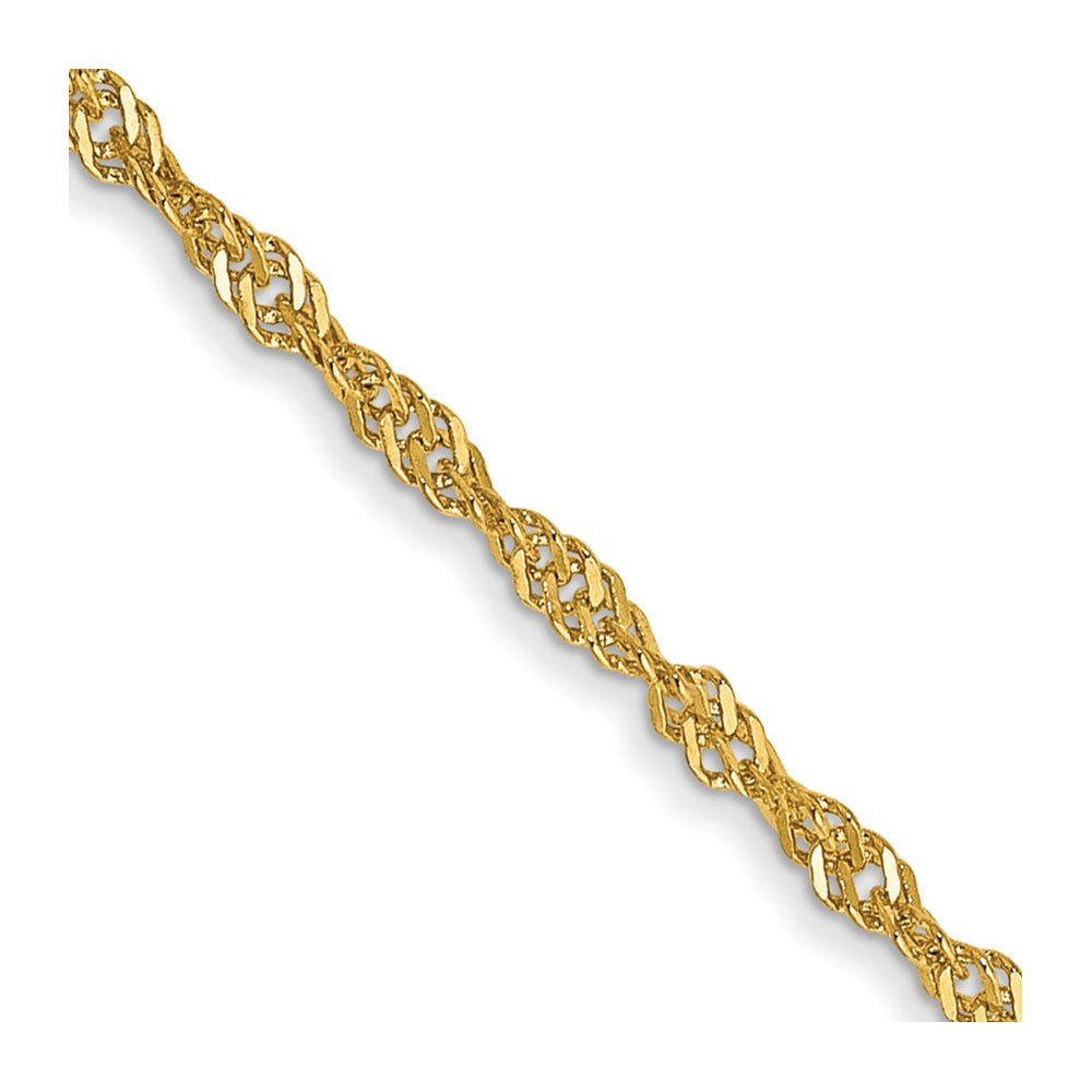 14K Yellow Gold 1.4mm Singapore Chain