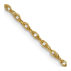 14K Yellow Gold 1.3mm Heavy-Baby Rope Chain