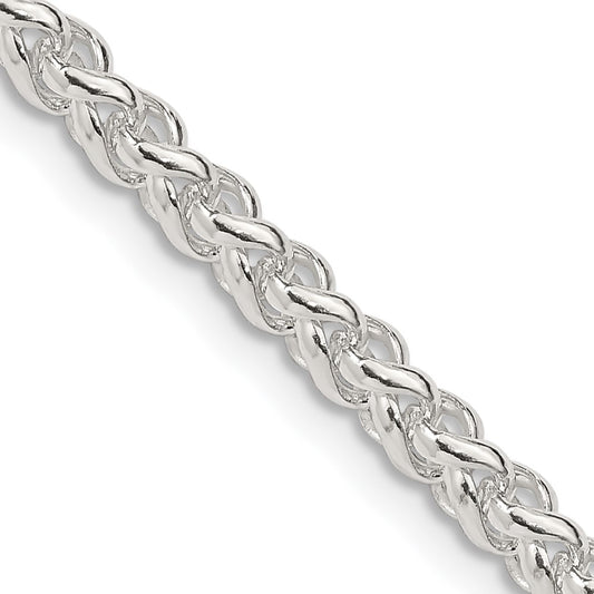 Sterling Silver 4mm Round Spiga Chain