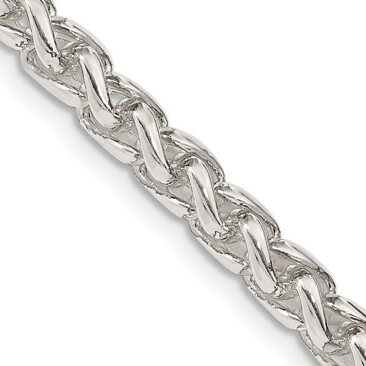 Sterling Silver 5mm Round Spiga Chain