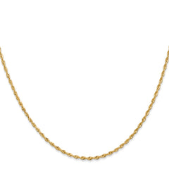 14K Yellow Gold 1.85mm Diamond-cut Quadruple Rope Chain
