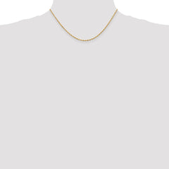 14K Yellow Gold 1.85mm Diamond-cut Quadruple Rope Chain