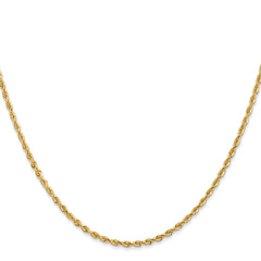 14K Yellow Gold 2.00mm Diamond-cut Quadruple Rope Chain