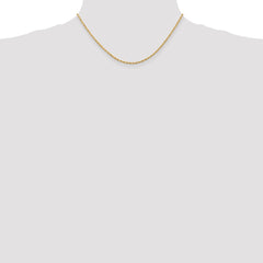 14K Yellow Gold 2.00mm Diamond-cut Quadruple Rope Chain