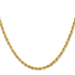 14K Yellow Gold 3.35mm Diamond-cut Quadruple Rope Chain