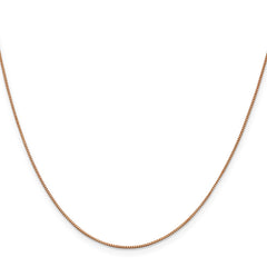 14K Rose Gold 0.70mm Box Chain