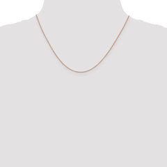 14K Rose Gold 0.70mm Box Chain