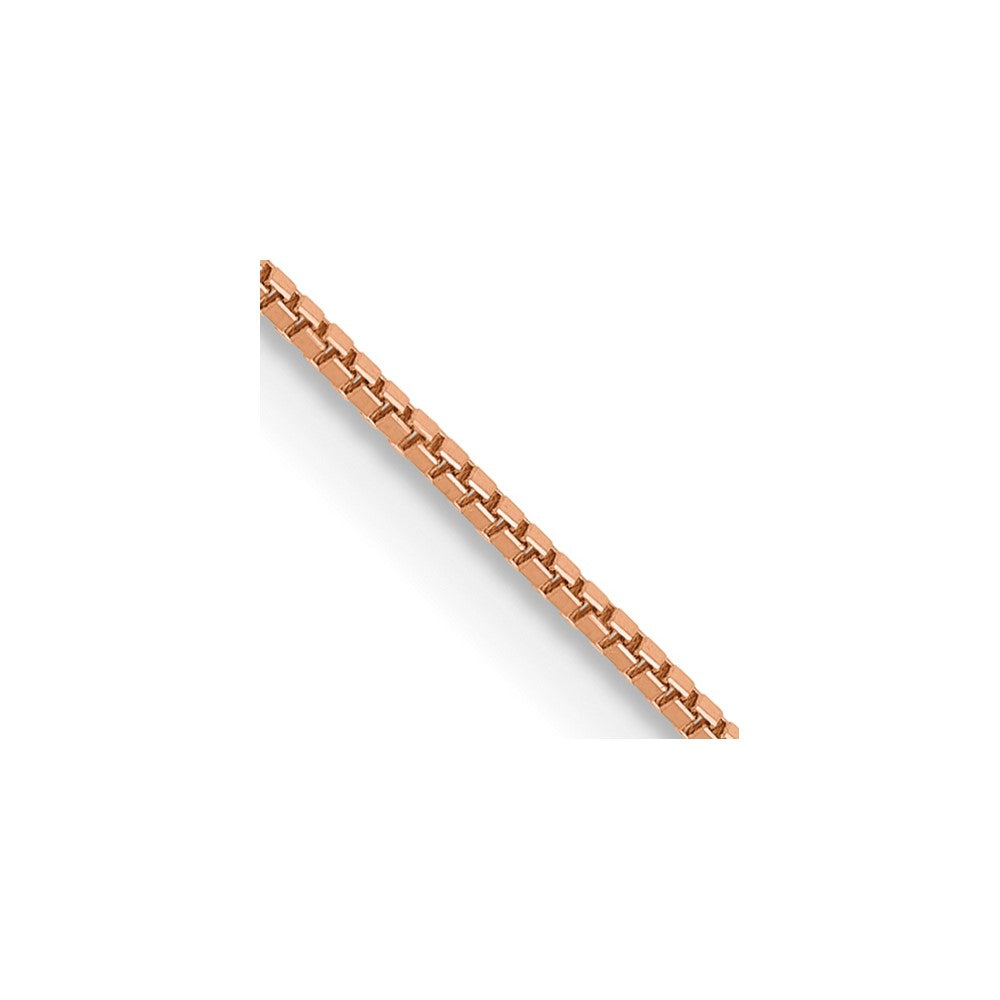 14K Rose Gold 0.70mm Box Chain