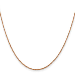 14K Rose Gold 1.1mm Ropa Chain