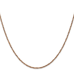 14K Rose Gold 1.7mm Ropa Chain