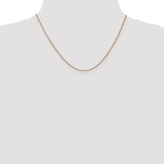 14K Rose Gold 1.0mm Box Chain