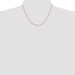 14K Rose Gold 1.10mm Box Chain