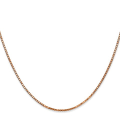 14K Rose Gold 1.3mm Box Chain