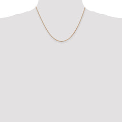 14K Rose Gold 1.3mm Box Chain