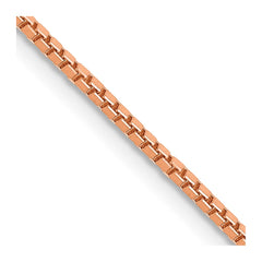 14K Rose Gold 1.3mm Box Chain