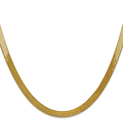 14K Yellow Gold 5mm Silky Herringbone Chain