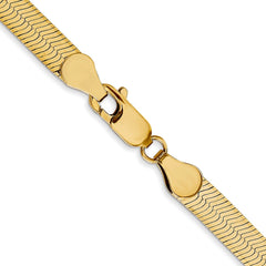 14K Yellow Gold 5mm Silky Herringbone Chain