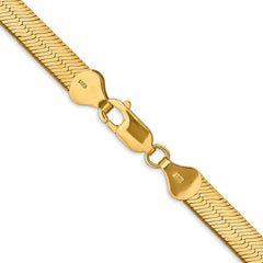 14K Yellow Gold 6.5mm Silky Herringbone Chain