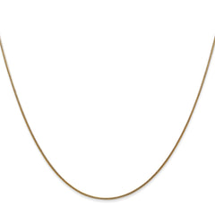 14K Yellow Gold 0.8mm Round Snake Chain