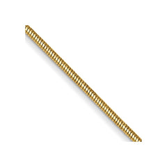 14K Yellow Gold 0.8mm Round Snake Chain
