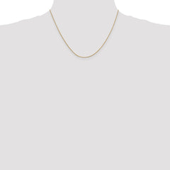 14K Yellow Gold 0.9mm Round Snake Chain
