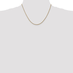14K Yellow Gold 1.6mm Round Snake Chain