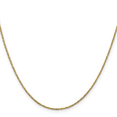 14K Yellow Gold 0.95mm Twisted Box Chain