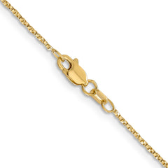 14K Yellow Gold 0.95mm Twisted Box Chain