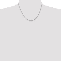 14K White Gold 1.5mm Regular Rope Chain