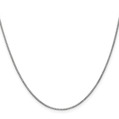14K White Gold 1mm Box Chain