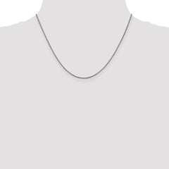 14 Karat Weißgold 1,05 mm Panzerkette