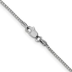 14K White Gold 1.1mm Box Chain