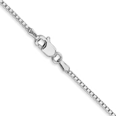 14K White Gold 1.3mm Box Chain