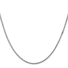 14K White Gold 1.5mm Box Chain