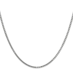 14K White Gold 1.9mm Box Chain
