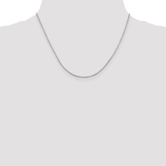 14K White Gold 1.4mm Octagonal Snake Chain