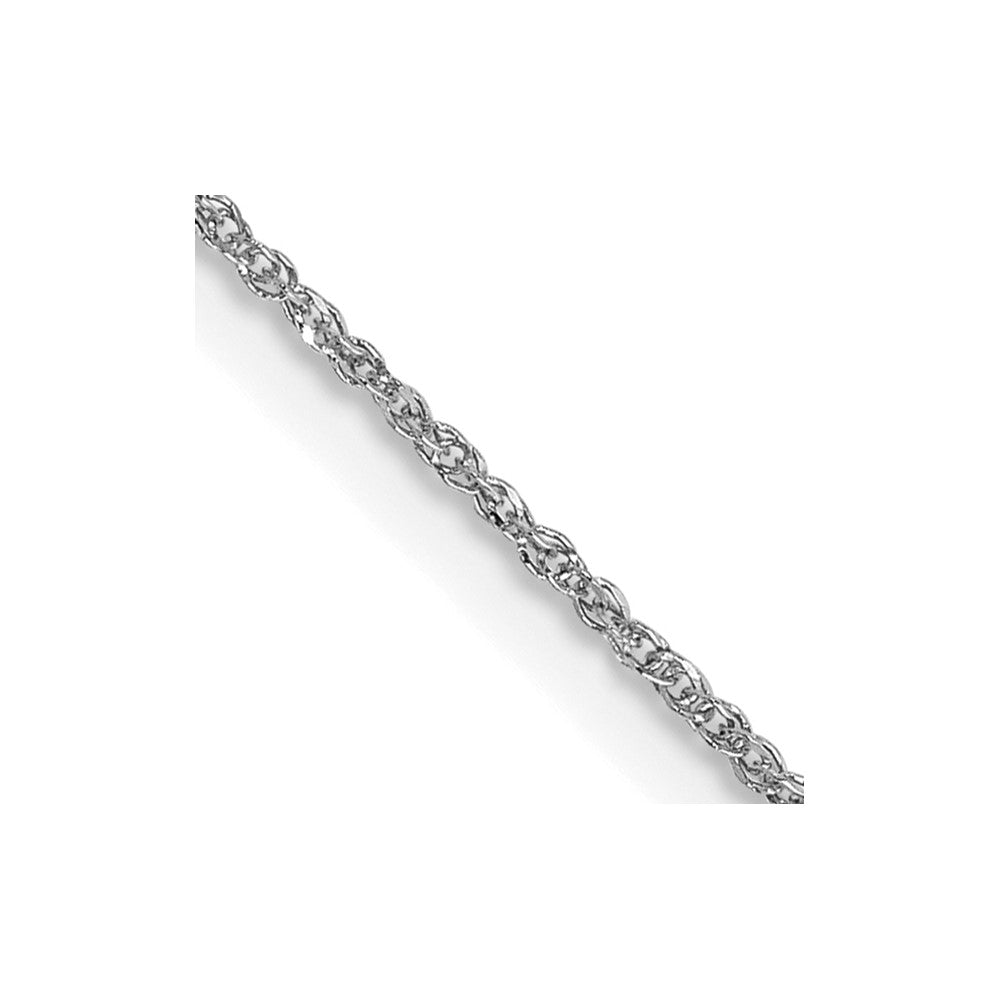 14K White Gold 0.70mm Ropa Chain